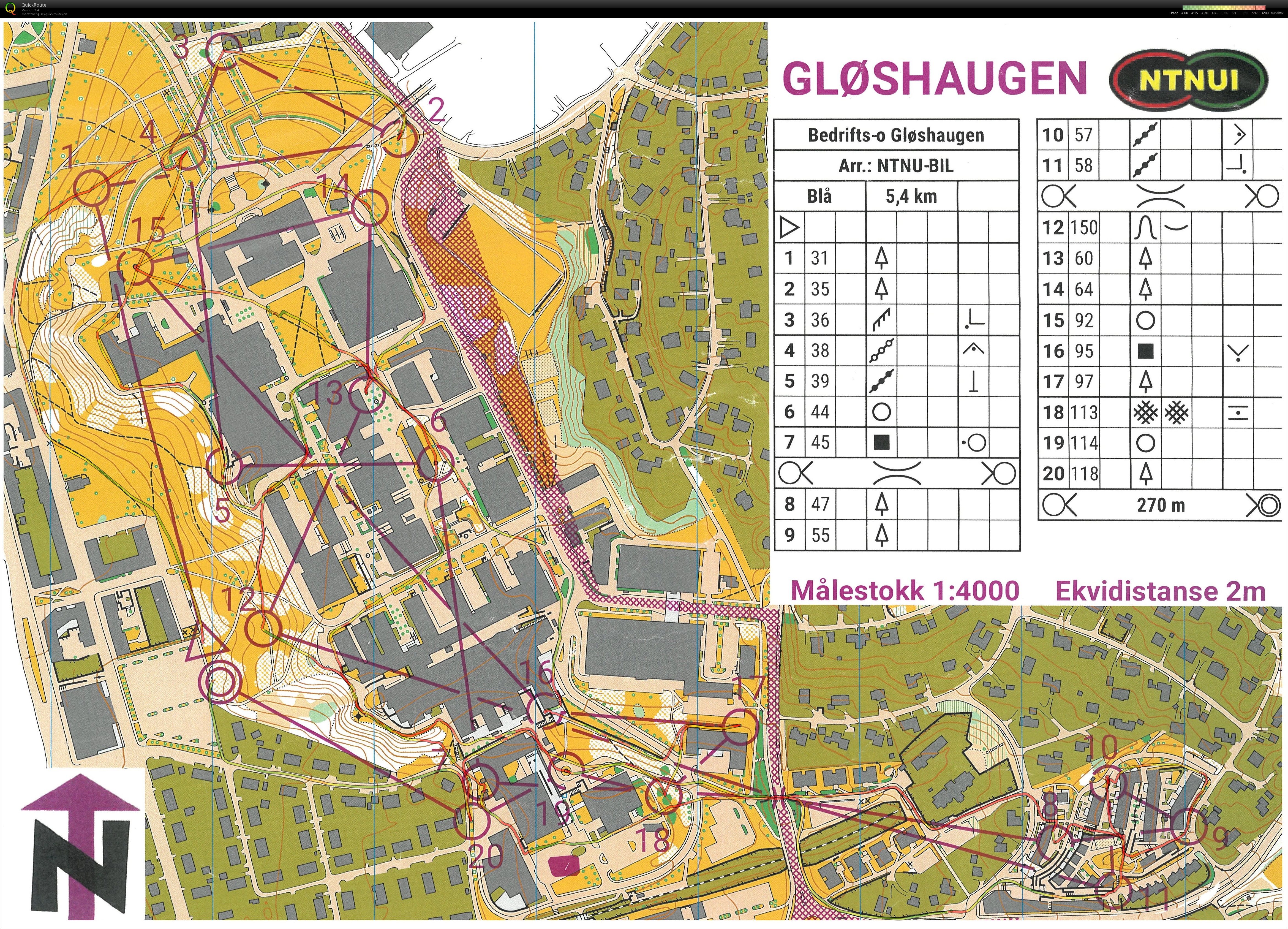 Bedrifts o-løp 2 - Hesthagen (2021-05-18)