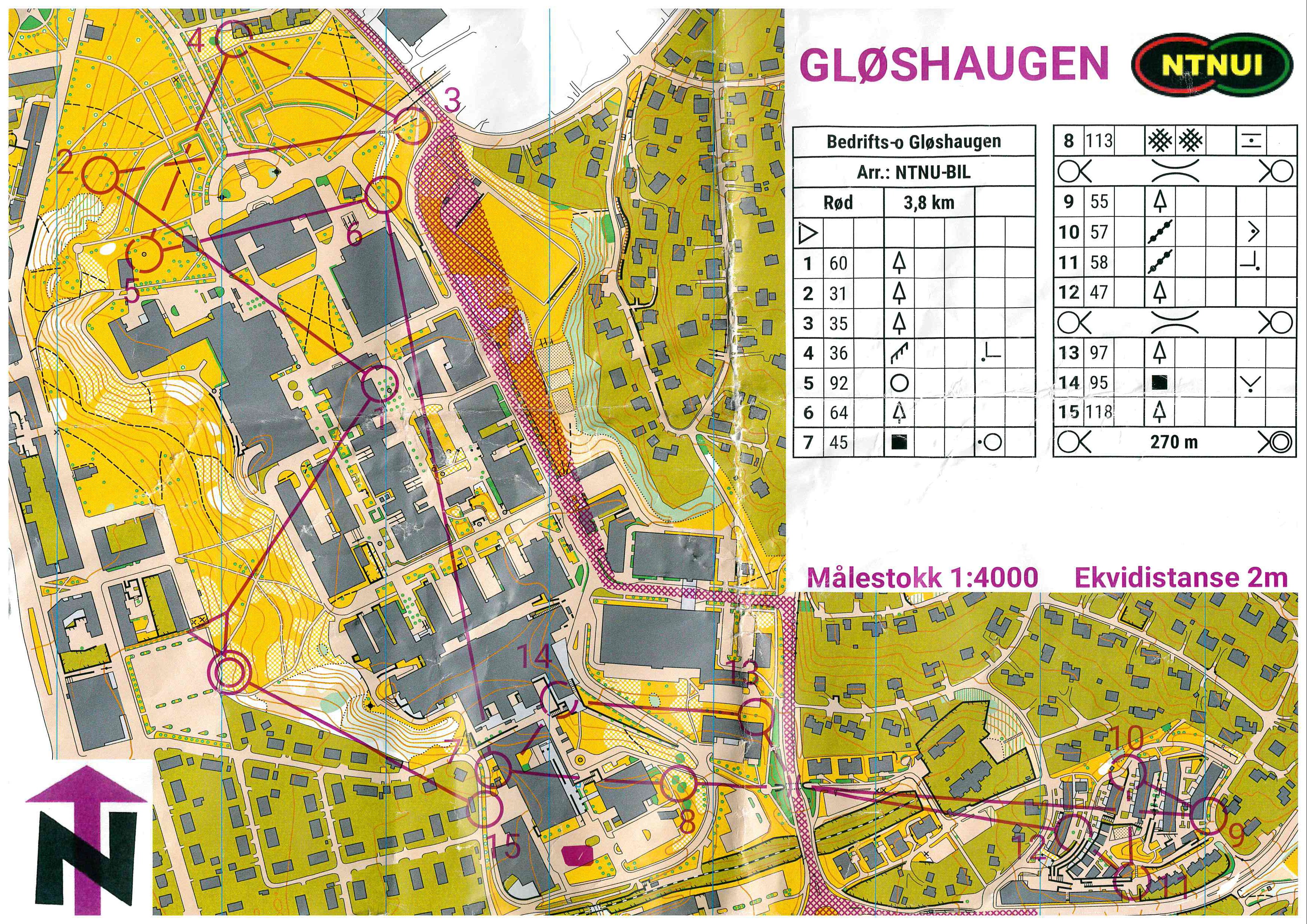 Bedrifts-o-løp, sprint, Gløshaugen (2021-05-18)