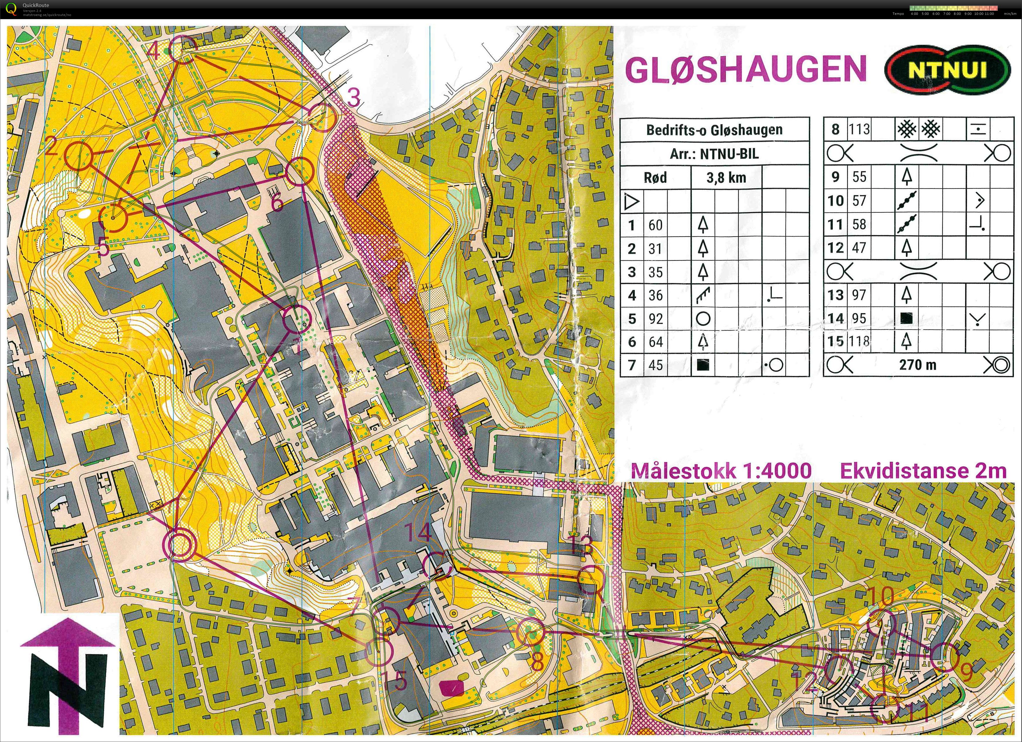 Bedrifts-o-løp, sprint, Gløshaugen (2021-05-18)