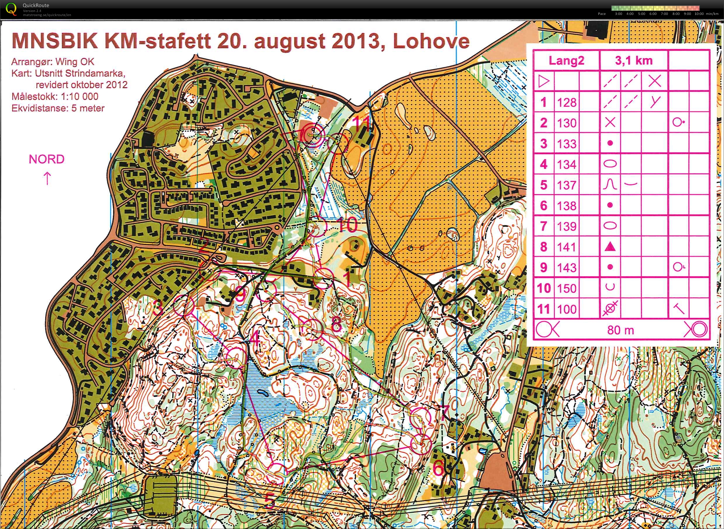Bedrifts o-løp KM-stafett Lohove (20.08.2013)