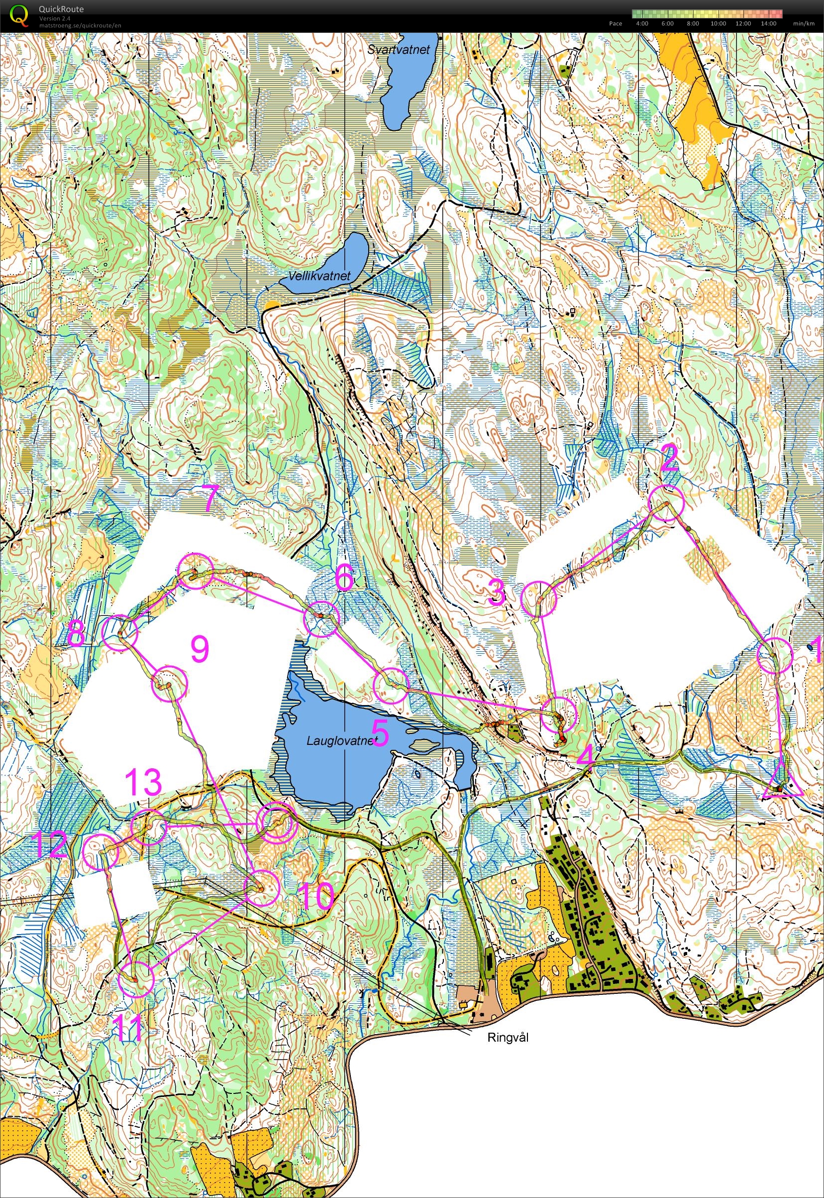 Trening retning/kompass Ringvål (2013-09-11)