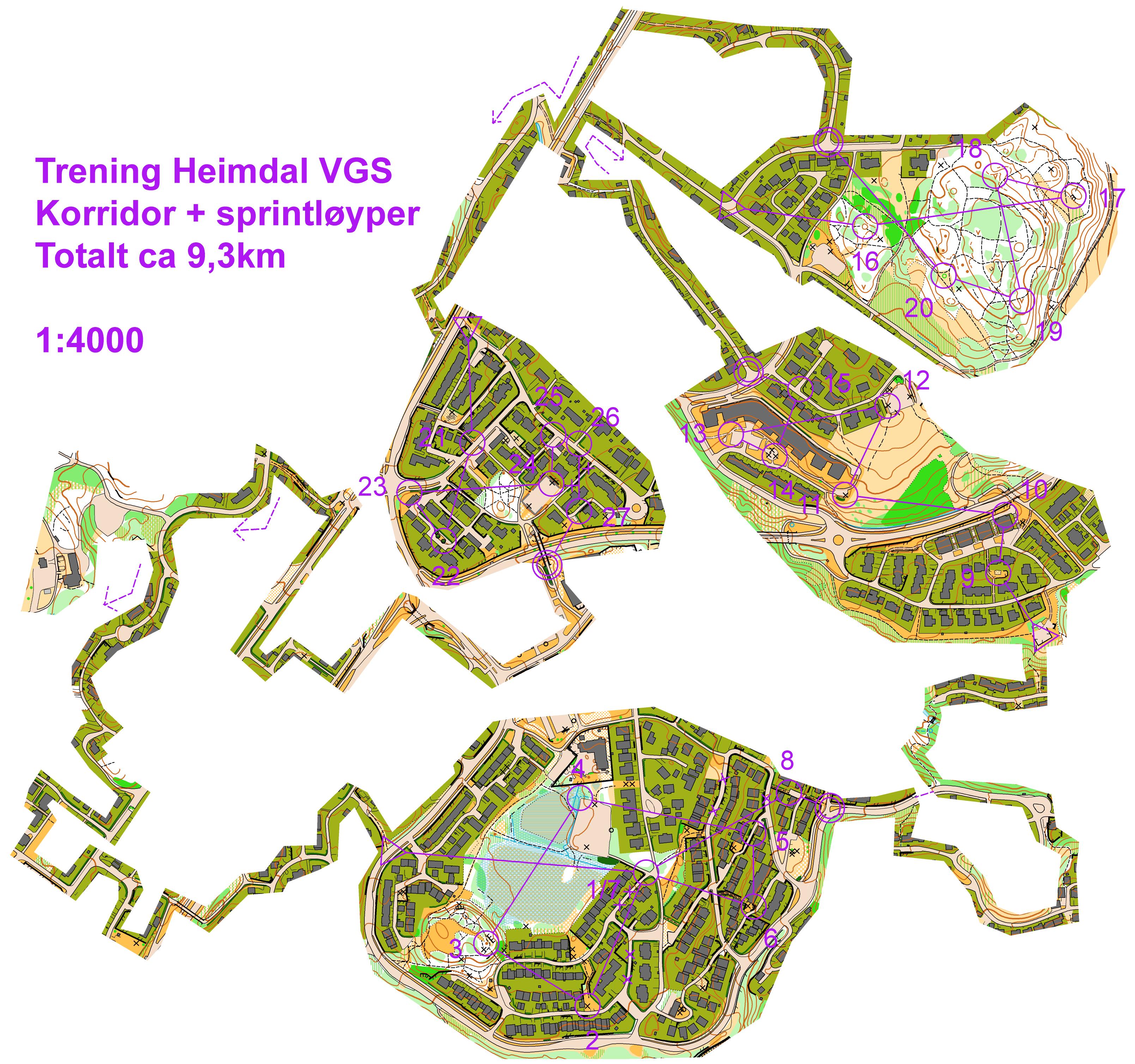 Trening HVGS korridor og sprint (2013-03-05)