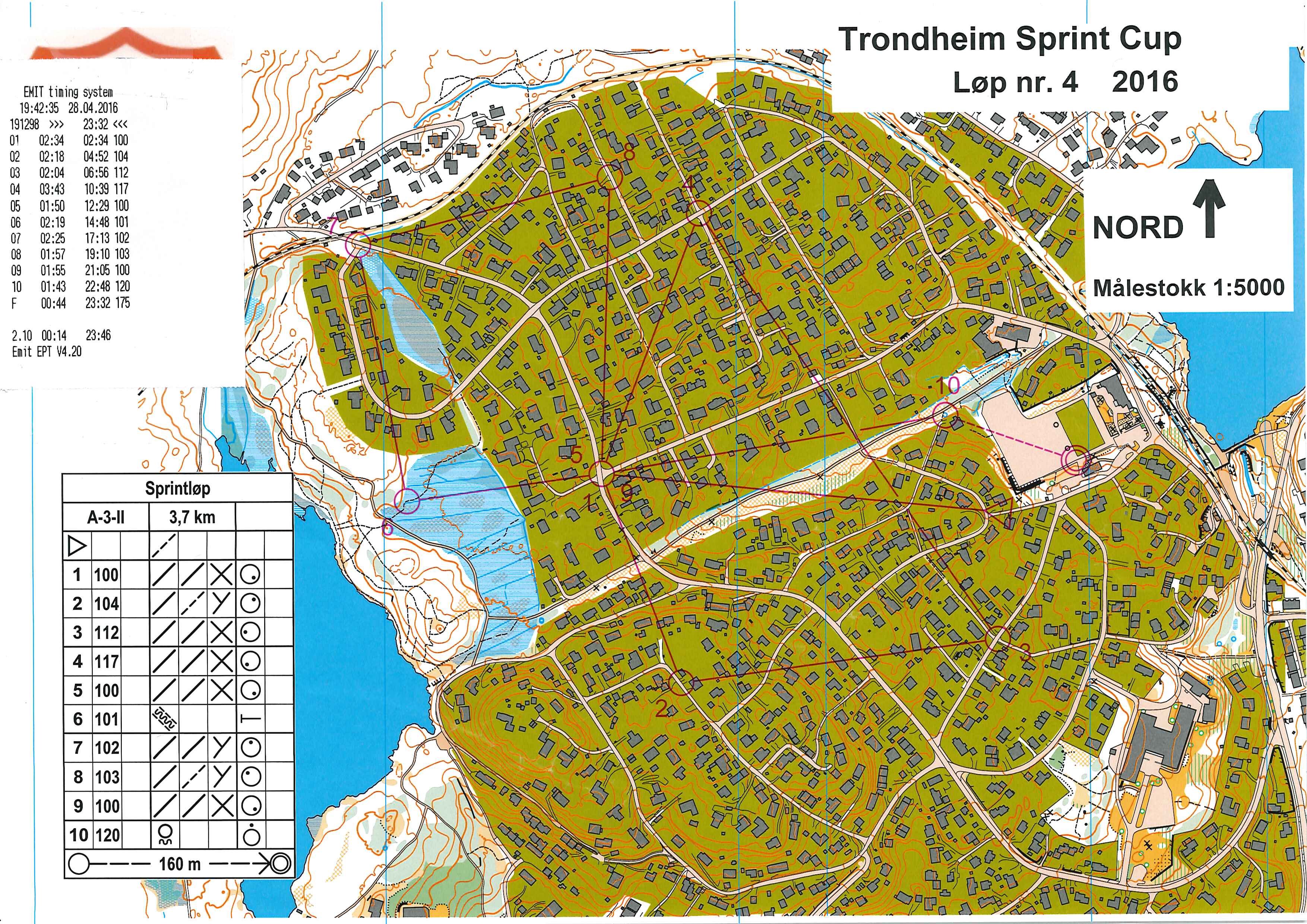 Trondheim Sprintcup, løp 4 (2016-04-28)