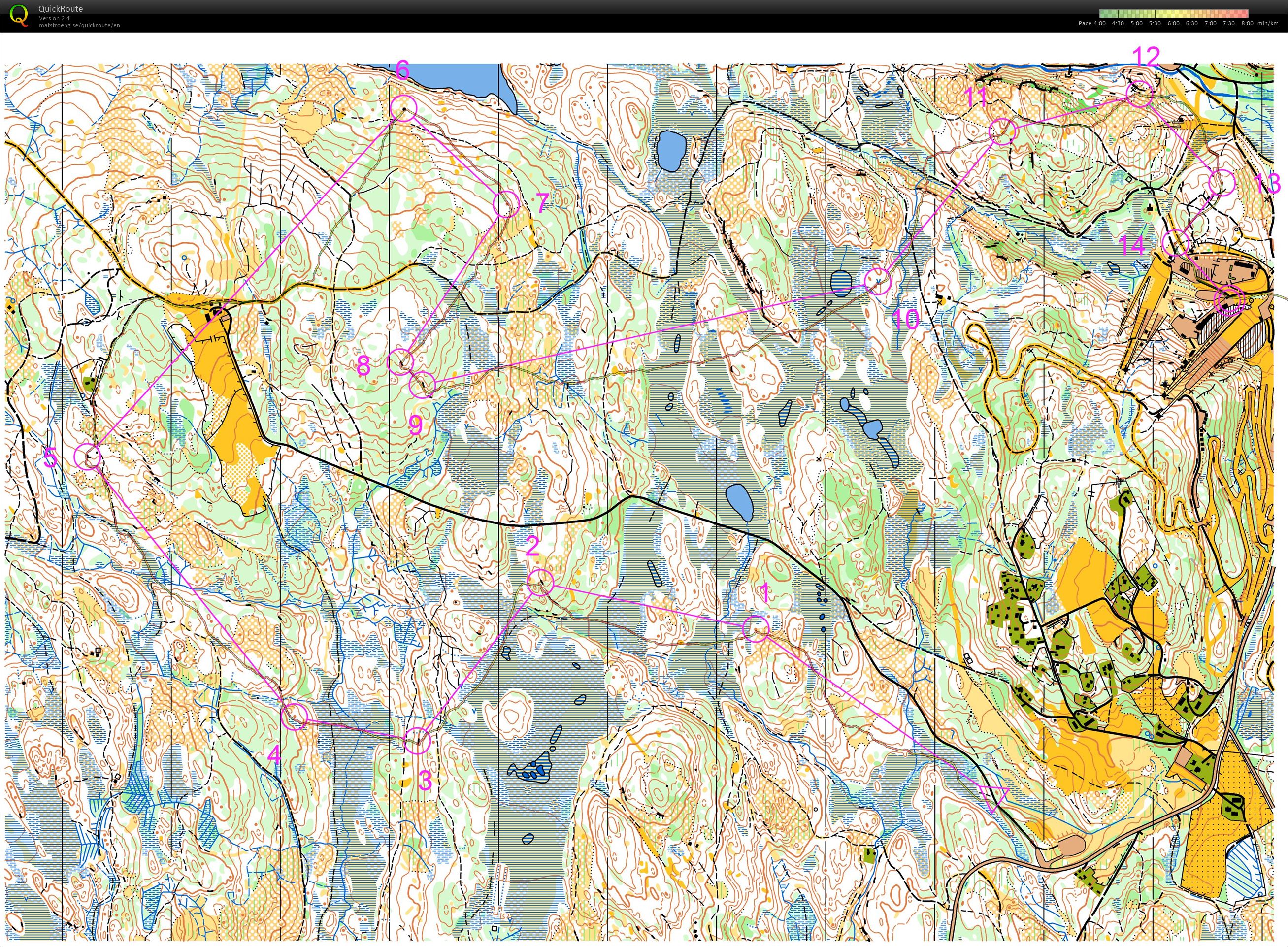 Langtur m kart Granåsen (12.06.2016)