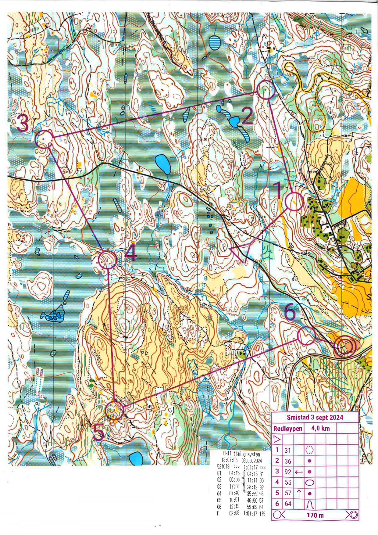 Bedrifts-o-løp, Smistad (03.09.2024)